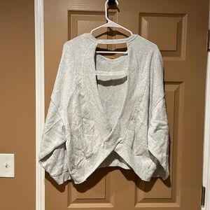 NWT OCEAN DRIVE OPEN BACK SWEATSHIRT